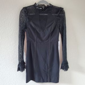 Ryse the label mini black lace dress NWT